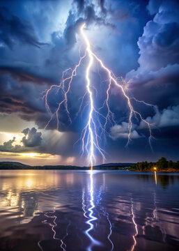 lightning over the sealightning, sky, storm, cloud, clouds, nature, thunder, sea, weather, light, night, water, blue, rain, landscape, thunderstorm, sunset, sun, power, dark, ocean, rainbow, bolt, fla