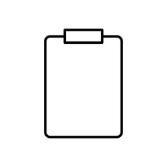 Blank clipboard icon