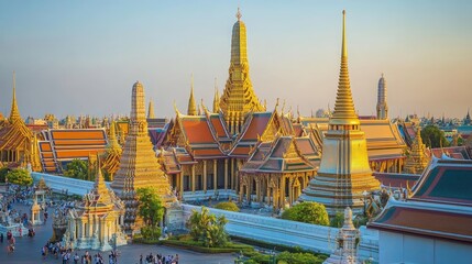 Grand Palace Bangkok Thailand Architecture.