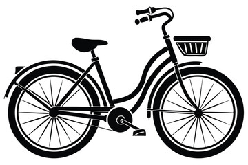 Bicycle vector silhouette