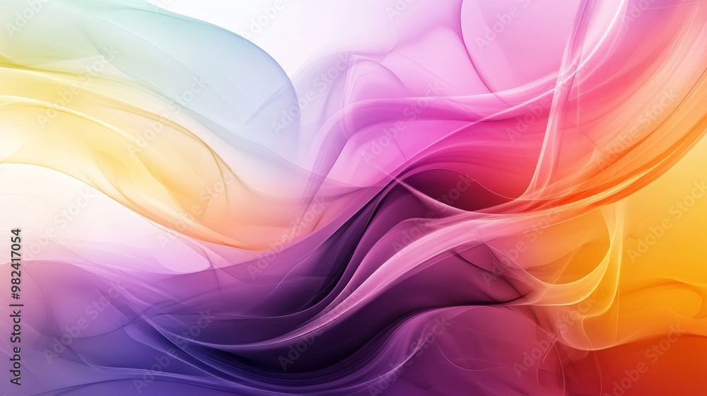 Aufkleber abstract colorful swirls.