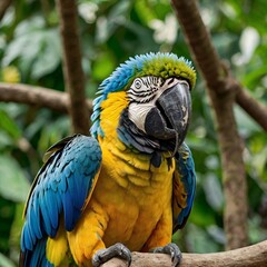 Obraz premium blue and yellow macaw