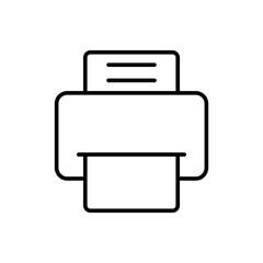 Outline printer icon