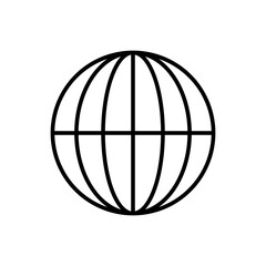 Globe map icon