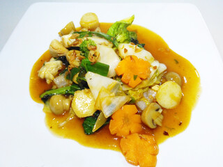 a dish capcay fried