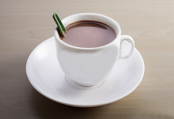 Obraz premium chocolate hot for breakfast