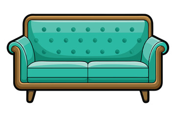 Sofa vector illustration isolated on a white background