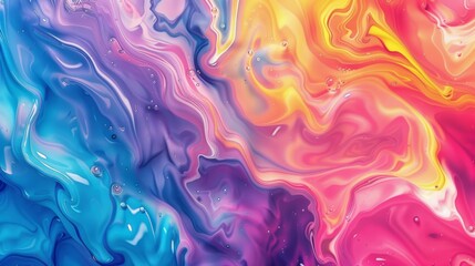Fototapeta premium Abstract Swirling Liquid Colors Background.