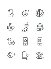 Social network icons, set of icons for web design, vector illustration