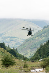 helicopter in the sky