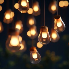 3D Icon: Lights for Festive or Decorative Use Illustration Logo