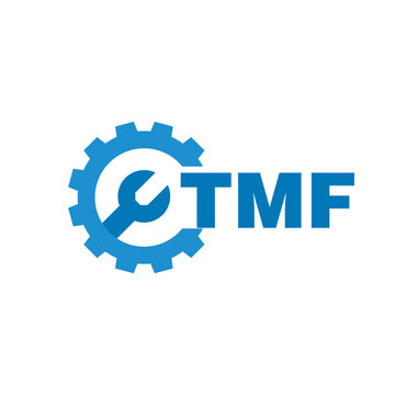 TMF letter logo design on white background. TMF logo. TMF creative initials letter Monogram logo icon concept. TMF letter design