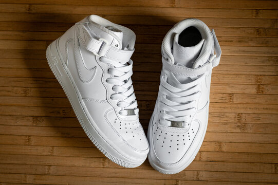 white high top air force ones