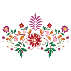 Floral vector illustration isolated on a white background