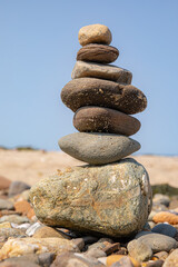 Stack rocks at Duck Harbor Wellfleet Massachusetts
