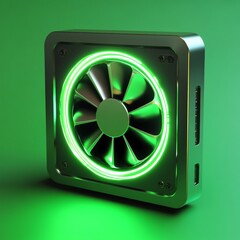 3D Icon: Innovative Technologies for Sustainability Illustration Logo