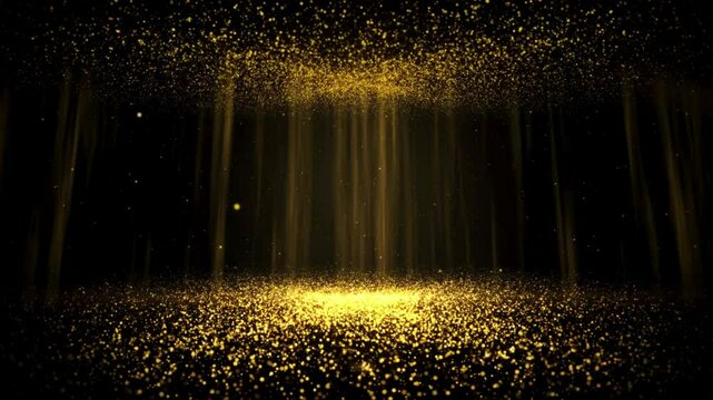 fountain in the night city gold effect cinema