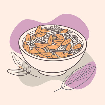 recommend clip art: Noodle vector line art 