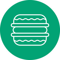 Macaron line circle icon