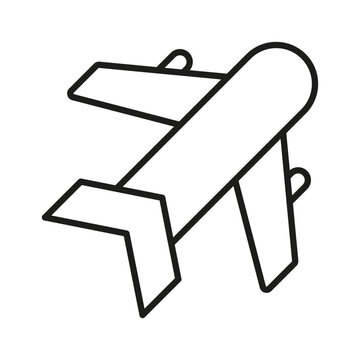 recommend clip art: Airplane line icon editable stroke airport symbol vector clipart