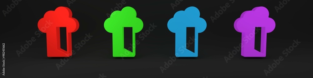 Poster colorful cloud database icon isolated on black background. cloud computing concept. digital service 