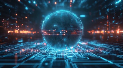 Fototapeta premium Cyber Sphere