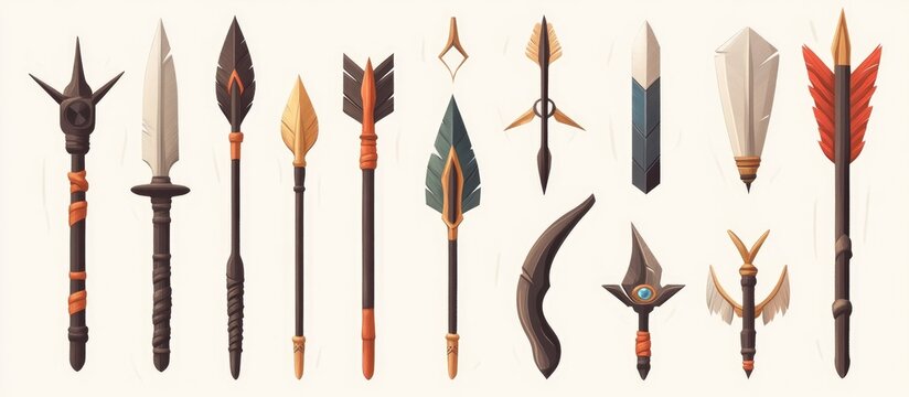 Conjunto de diversos iconos de flechas y cursores Variedad de simbolos de flechas