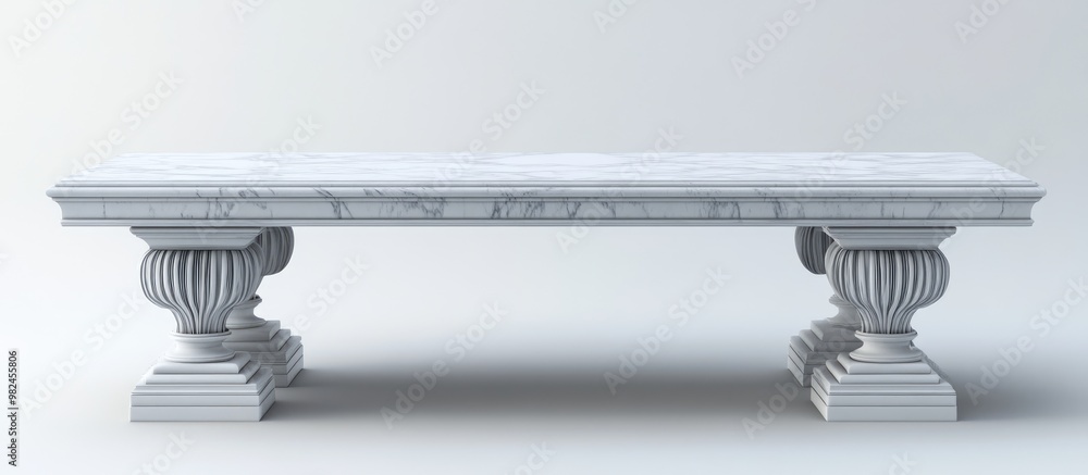 Poster premium 3d model render of an elegant table suitable for various display purposes and creative proje