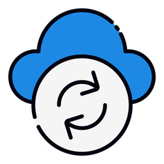 Recovery Data filled line icon