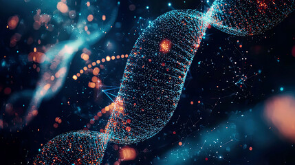 Bio-Inspired AI - Create an image of a biocomputer using bio-inspired artificial intelligence, blending living cells with AI algorithms for advanced computing.