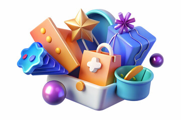 Vibrant Glowing Abstract Digital Art Design for Sale Promotions Featuring Dynamic Coupons - Perfect for E-commerce and Online Retail Ads