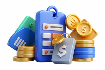 Glossy Background with Modern Price Tags and Payment Methods for Retail Advertising - Clean Reflective Surface Design Ideal for Pricing Strategies