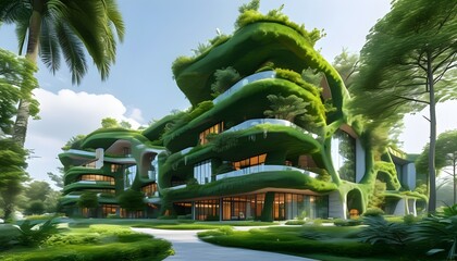 Innovative Eco-Friendly Architecture Showcasing Sustainable Design and Energy Efficiency in Modern Green Building