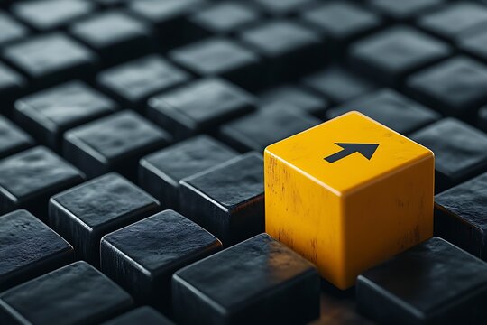 Yellow Arrow Block