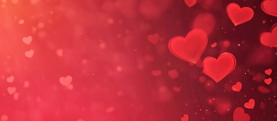 Obraz premium Abstract Red Background With Bokeh Effect For Valentine S Day Concept