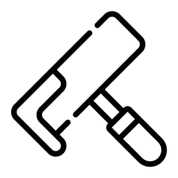recommend clip art: paint roller line icon