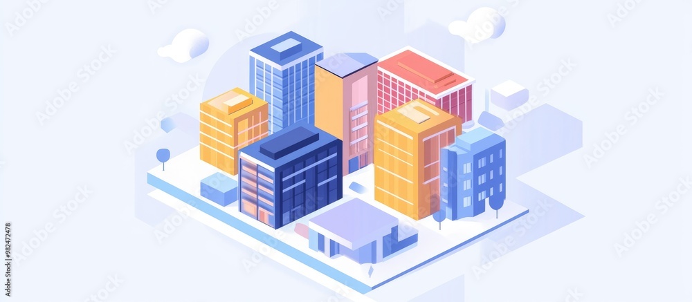 Poster real estate investment concept with algorithms and analytics