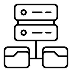 Database line icon