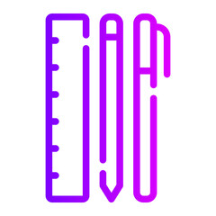 stationery gradient icon