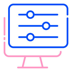 Control Panel line duo tone icon