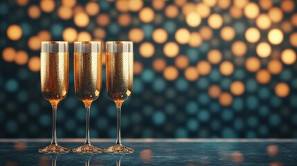 Vintage New Year 2025, art deco patterns, golden accents, elegant flapper-era vibe, roaring twenties revival, sophisticated ambiance, 3D illustration, Copy for text, no text, no logo