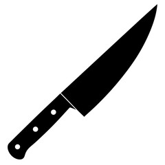 knife on a white background