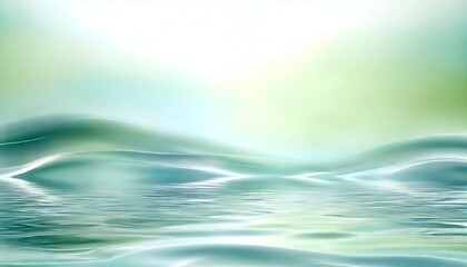 Gentle Waves and Soft Light on a Dreamy Aquatic Background 