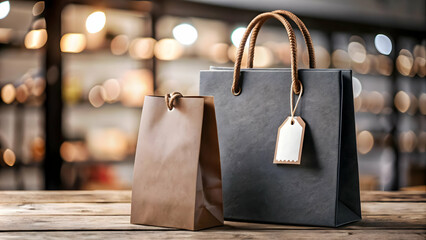 3D Isolated Shopping Bag and Coupon Tag Icon - Minimalist Vector Design for Retail Promotions and Discounts on a White Background