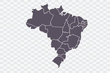 Brazil Map Smoke Color on White Background quality files Png