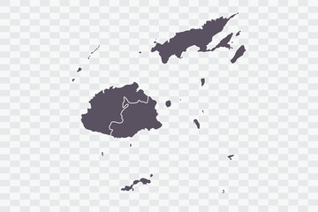 Fiji Map Smoke Color on White Background quality files Png