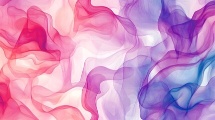 Fototapeta premium Vibrant Watercolor Swirls:Seamless Fluid Pattern in Muted Tones