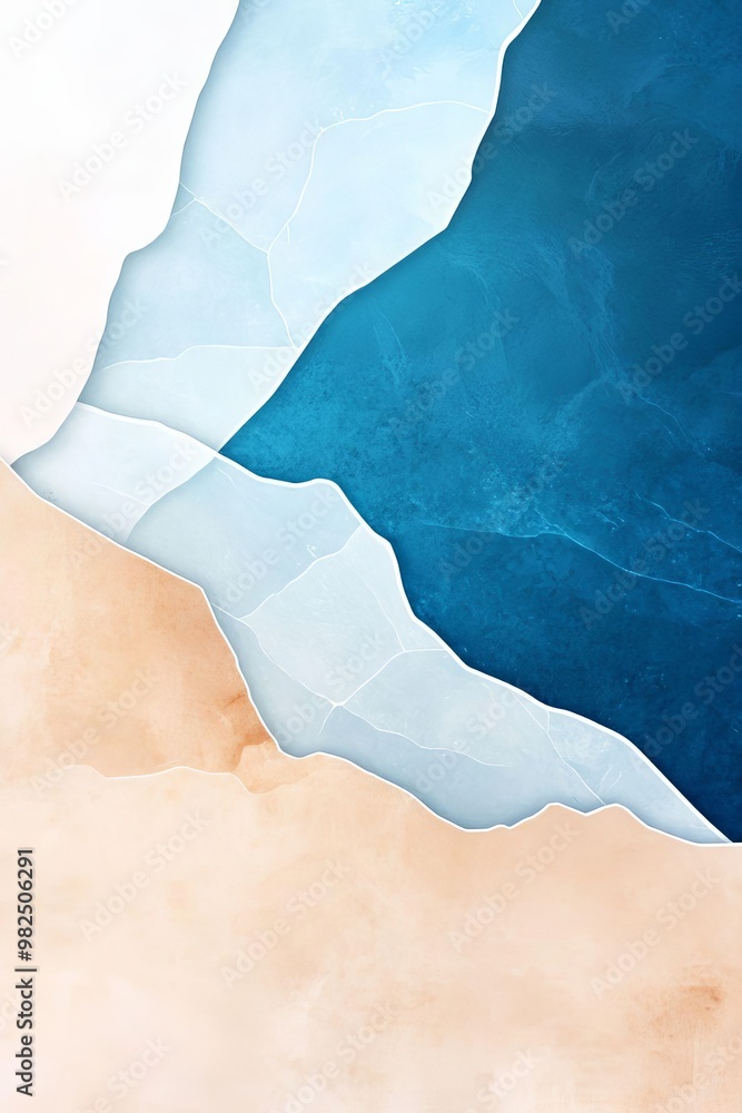 Poster captivating gradient from light seafoam to rich sapphire with textured depth for stunning visual app