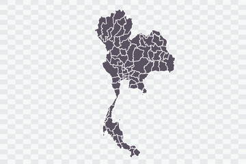Obraz premium Thailand Map Smoke Color on White Background quality files Png