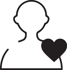 Love icon symbol vector image illustration
